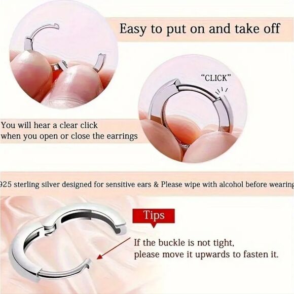 Elegant Silver and Blue Gemstone Earrings - Picture 9 of 9